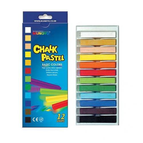 Mungyo Chalk Pastels Ast Colours Pk12