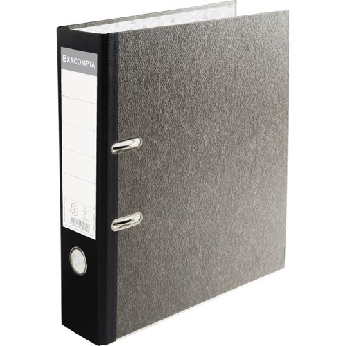 Lever Arch File A4 Marbled/Black Spine