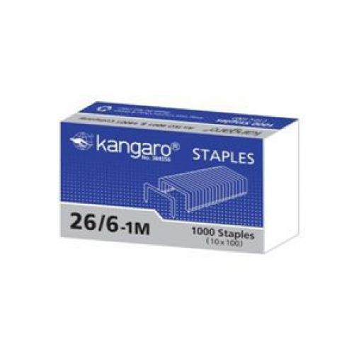 Kangaro Staples 26/6 1000s Bx20