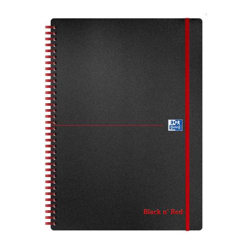Black n Red A4 PP Wire Notebook Pack 5