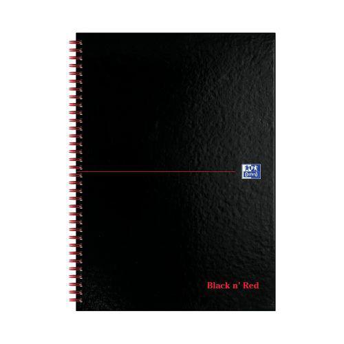Black n Red A4 Wire Notebook Pack 10