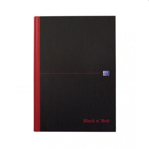 Black n Red A4 Single Cash Notebook Pack 5