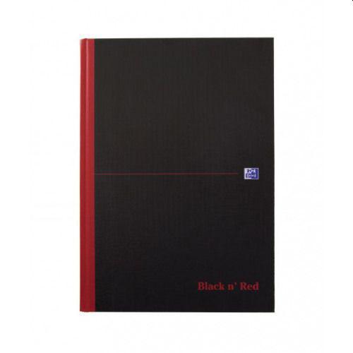 Black n Red A5 A-Z Hardback Notebook Pack 5