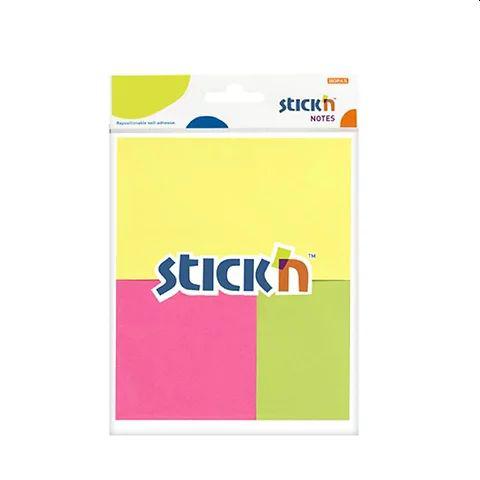 Stickn Note Assorted 3 size pack Pack 12