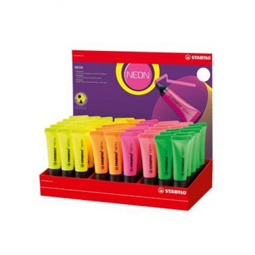 Stabilo Neon Highlighter disp Ast 45pcs