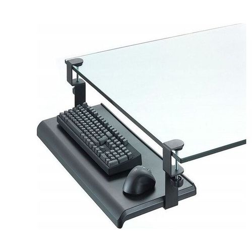 Exponent Desk Clamp Keyboard Tray Bk