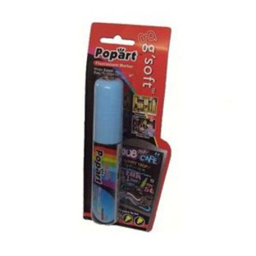 PopArt, 10mm Liquid Chalk Marker carded each, blue