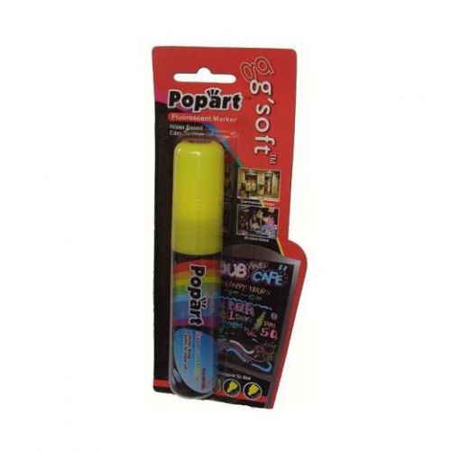 PopArt, 15mm Liquid Chalk Marker carded each, yellow