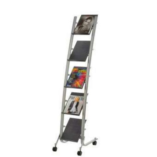 Alba 5 Shelf Mobile Literature Display A4