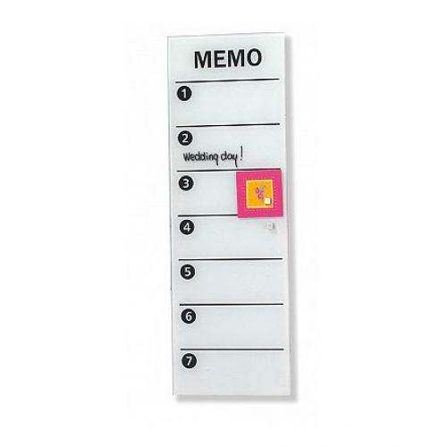 Franken Glassboard Memo 200x600mm White