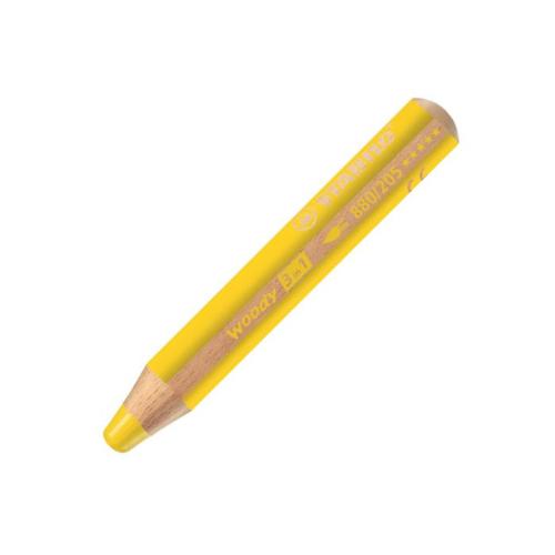 Stabilo Woody 3 in 1 Pencils Yel Pk5 - 7488271