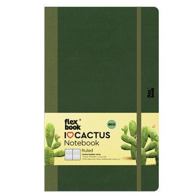FlexBook Notebook Cactus Leaves 13x21cm Ruled