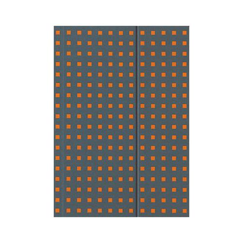 Quadro Notebook Grey on Orange A4, Lined
