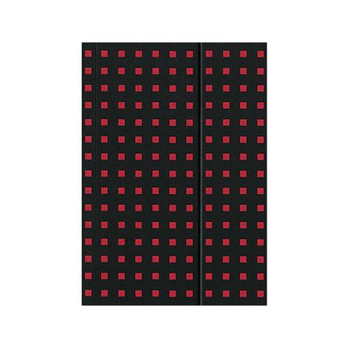 Quadro Notebook Black on Red B5, Lined