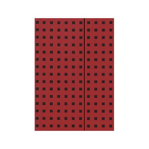 Quadro Notebook Red on Black B5, Unlined