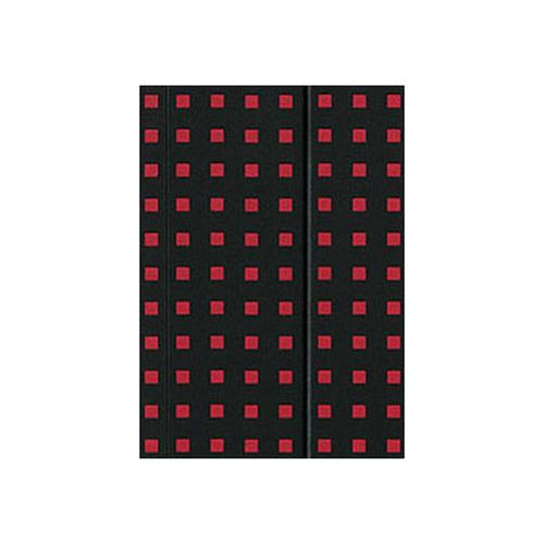 Quadro Notebook Black on Red B6, Lined