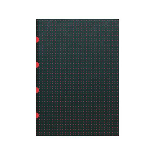 Cahier Circulo Notebook Black on Red A4, Grid