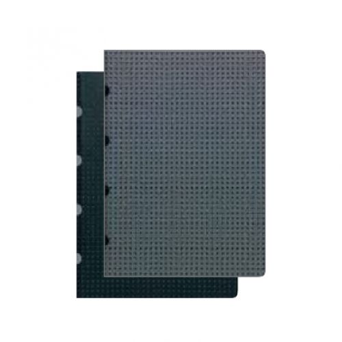 Cahier Circulo Notebook Black on Grey/Grey on Black A4, Grid