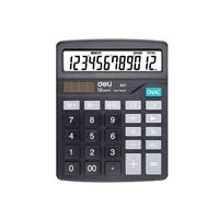 Deli Semi Desk Calculator 12 Digit Black