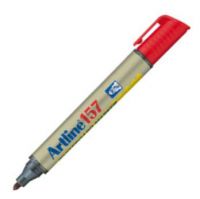 Artline 157 Dry Wipe Marker Bullet Red