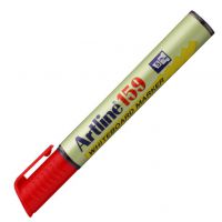 Artline 159 Dry Wipe Marker Chisel Red