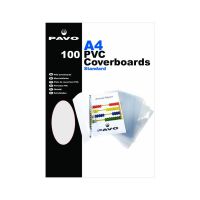Pavo A4 PVC Clear Covers, 180 micron Pack 100