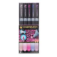 Chameleon 5 Pen Set Assorted Floral Tones