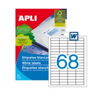 Apli 1282 Laser/Copier Labels 68up