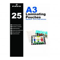 Pavo Laminating Pouches, A3 150m, Retail Pack