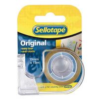 Sellotape Super Clear 18mm x 15m with Dispenser