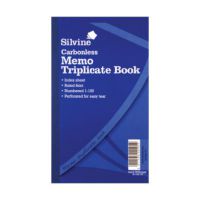 Silvine, 705 Carbonless Triplicate Book 8x5