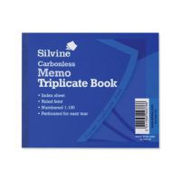 Silvine, 707 Carbonless Triplicate Book 4x5