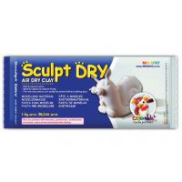 Sculpt-dry Air hardening clay, 1kg white