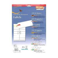 Decadry Sheet Labels 14up Pack 30