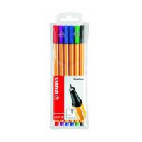 Stabilo, Finepen, 6 Assorted colours
