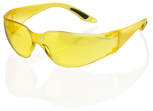 B-Brand Eyewear Range Vegas Safety Spec Yellow Len s Pk 10 Bbvss2Y