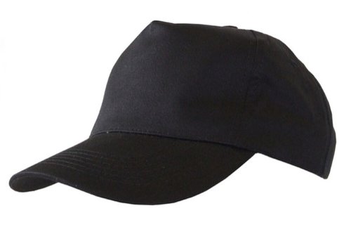 Poly-Cotton Workwear Baseball Cap Black Bcbl