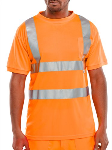 B-Seen Hv Polo/Sweatshirt Crew Neck T-Shirt Orange  Xxxl  Bscntsenorxxxl
