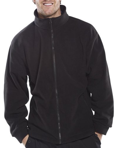 Poly-Cotton Workwear Fleece Jacket Black Xl  Fljbl xl