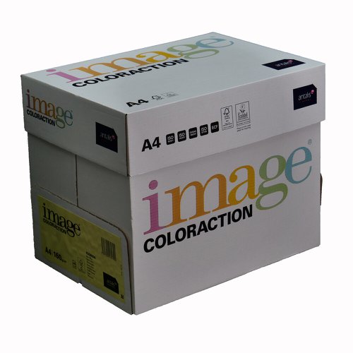 Coloraction Lemon Yellow (Florida) A4 210X297mm 160Gm2 FSC4 Pack 250 Plain Paper PC2756