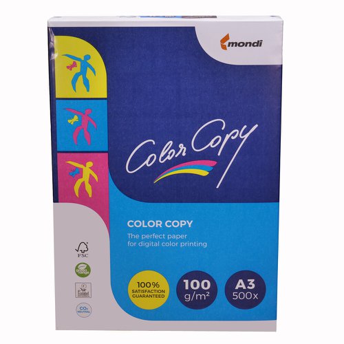 606798 Color Copy Paper FSC4 A3 420X297mm 100Gm2 White Pack Of 500