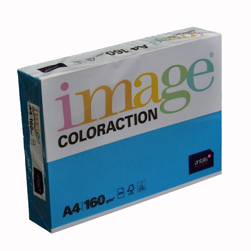 Image Coloraction Stockholm FSC4 A4 210X297mm 160Gm2 210mic Deep Blue Pack Of 250  610737