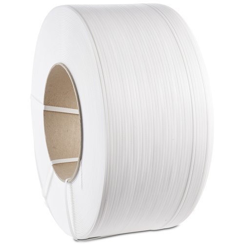 Polypropylene strapping band for use with a wide range of strapping systemsUse For, Anti theft protection, strapping heavy goods, securing goods with delicate surfaces, parcel strapping.