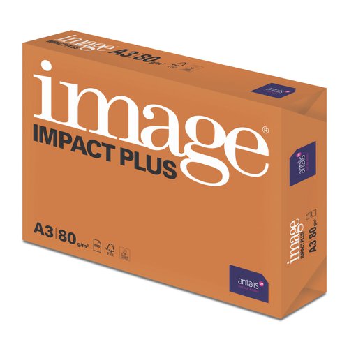 Image Impact Plus Digital Paper FSC4 A3 420x297mm 80Gm2 Pack 500 Plain Paper PC2301