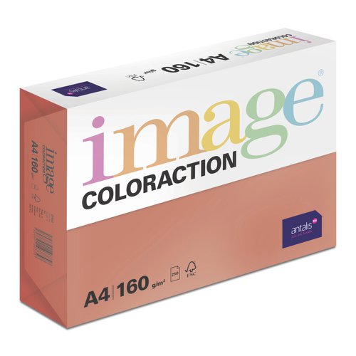 610769 Image Coloraction Chile FSC4 A4 210X297mm 160Gm2 210mic Deep Red Pack Of 250
