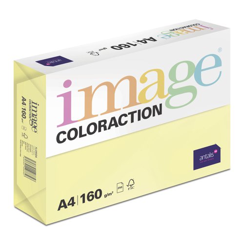 610725 Image Coloraction Florida FSC4 A4 210X297mm 160Gm2 Lemon Yellow Pack Of 250
