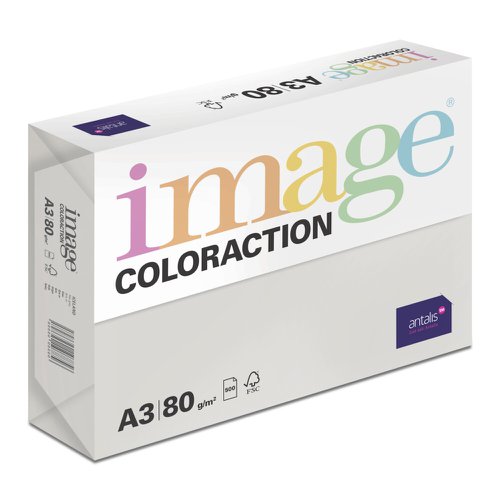 Image Coloraction Iceland FSC4 A3 297X420mm 80Gm2 Mid Grey Pack Of 500