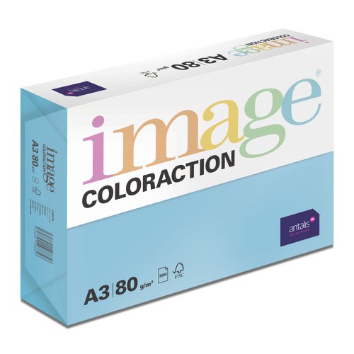 Image Coloraction Lisbon FSC4 A3 297X420mm 80Gm2 Deep Turquoise Pack Of 500