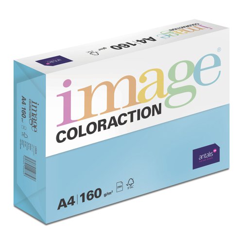 Coloraction Tinted Paper Deep Turquoise (Lisbon) FSC4 A4 210X297mm 160Gm2 210Mic Pack250
