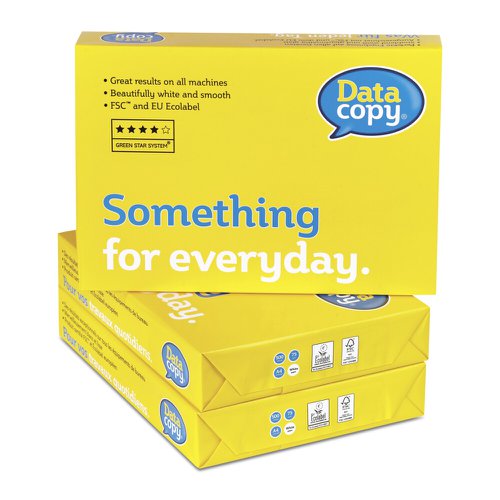Data Copy Everyday Paper FSC A4 210X297mm 80Gm2 White 4 hole Punched Pack 500 Sheets Plain Paper PC7925